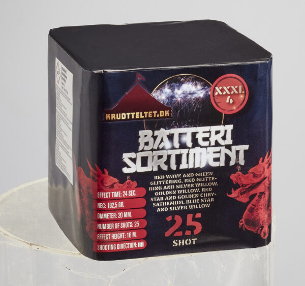 Batteri med 25 skud
